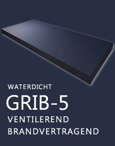 Crib-5 matrashoes, waterdicht, ventilerend en brandvertragend.